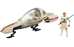 Star Wars Deluxe Figure & Vehicle  - OBI-WAN and FREECO SPEEDER