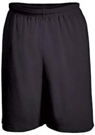 Black Mock Mesh Shorts - Adult X-Large, 7" Inseam