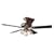 Hunter 20544 Summer Breeze Plus Three-Light 52-Inch Five-Blade Ceiling Fan, Bright with Clear Globes