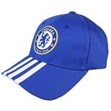 Adidas Chelsea FC 3-Stripes Cap Soccer Hats - Men (Blue Royal)