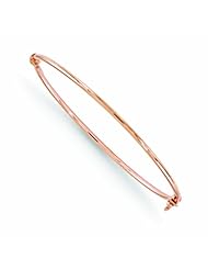 Leslies 14k Rose Gold Hinged Bangle