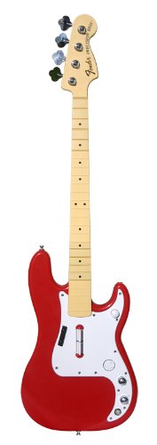 Xbox 360 Rock Band Wireless Fender Precision Bass Replica - Hot Rod Red
