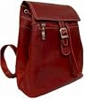 Piel Leather Top Flap Drawstring Backpack