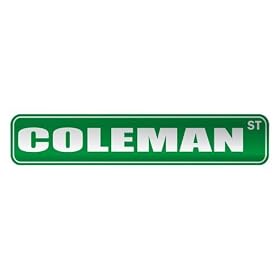 Click here to buy  COLEMAN ST  STREET SIGN by topexpressions.