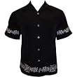 Iron Cross Border Biker Shirt, Dragonfly, black
