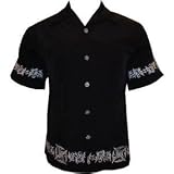 Iron Cross Border Biker Shirt, Dragonfly, black