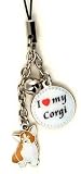 Corgi Dog Cell Phone Charm