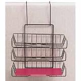 Eldon(R) Partition Wire Triple Tray, Black