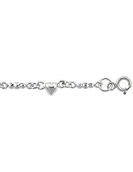 Sterling Silver Charm Bracelet w/ Teeny Hearts and Beads