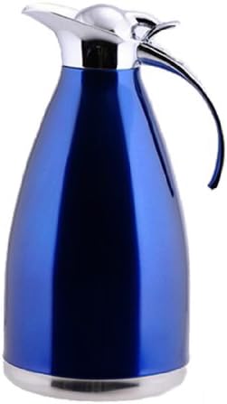 Wantdo Stainless Steel Double Vacuum Insulation Kettle(Blue,2.0L)