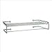 Towel Rack with Rail - generous space for folded and hanging towels (Polished Chrome)...