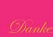 edle Danksagungskarte in pink