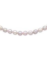 14k Yellow Gold 24in 8-8.5mm Purple Potato Freshwater Cultured Pearl Necklace