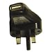 BLACK 5V MAINS USB 2.0 high technology travel adapter charger for Sony Walkman S Series 8GB 16GB NWZ-S638FB NWZ-S638FR NWZ-S638FS NWZ-S639FB NWZ-S639FR NWZ-S639FS NWZS739FB NWZ-S738FB