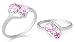 Round Cut Pink Cz Ring Sterling Silver Size 7