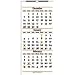 At-A-Glance SW115-28 3 Months/Page Reference Wall Calendar, 12-1/4 X 27, Buff Paper/2-Color Print
