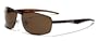 X-Loop Lunettes de Soleil Aviator - Ville - Mode - Fashion - Clubbing - Conduite - Moto - Plage / Mod. 4270 Marron Fum� / Taille Unique Adulte / Protection 100% UV400