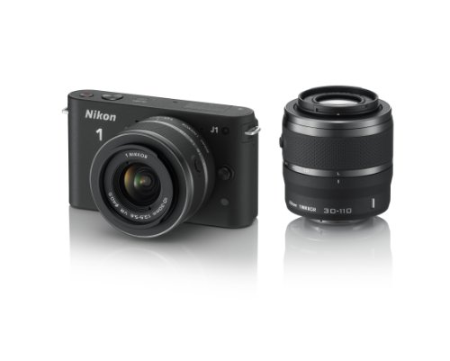 Nikon 1 J1 Compact System Camera - Black  10-30mm