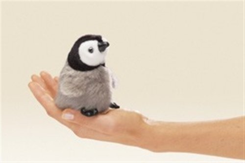Childrens Toyshop  Toys : Folkmanis Mini Baby Emperor Penguin Finger Puppet