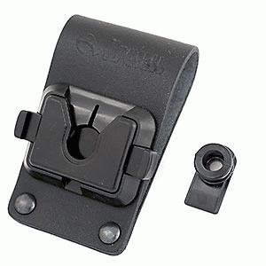 Krusell Multidapt Leather Swivel kit - Handheld belt clip - black