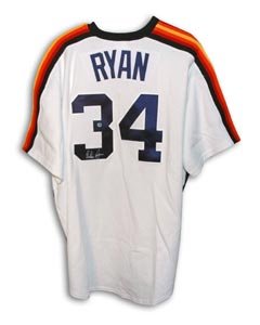 Nolan Ryan Signed Houston Astros White Majestic Jersey