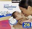 Kirkland Signature Diapers Size 1-2 216ct.