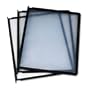 Durable 5548-01 Replacement Panels for Instaview Desktop Reference System, Black Border, 5/Set