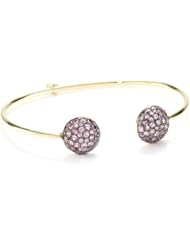 Jemma Wynne "Prive" Pink Sapphire Pave Dome Bangle Bracelet