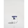 A di Alessi Gianni Glass Jar, Dark Blue Lid, 70 cl, (AMDR04 DAZ)