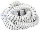 GE TL96122 25' Coil Phone Cord (White)