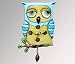 Old Blue Owl Clock Allen Studio Designs