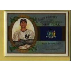 2008 Topps Allen and Ginter U.S States #US32 Alex Rodriguez - New York Yankees (New York)(Baseball Cards)