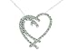 0.40 cts Heart Shaped Pendant - 14kt White Gold FREE GIFT BAG!
