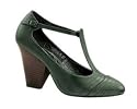 Pumps von chillany aus Ziegenleder in Gr&uuml;n Oliv