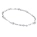 Jewelry : Sterling Silver Shiny Twisted Bars Anklet - 9"