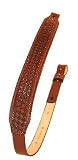 AA&E Leathercraft Tapered Leather Sling Brown Basketweave 85-6064