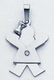 Girl Diamond Childs Charm - XK433AA