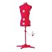 SINGER DF150 Adjustable Dress Form, Red, Medium