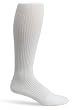 Truform 15-20 Over the Calf Athletic Sock, White, Large (Pack of 2)