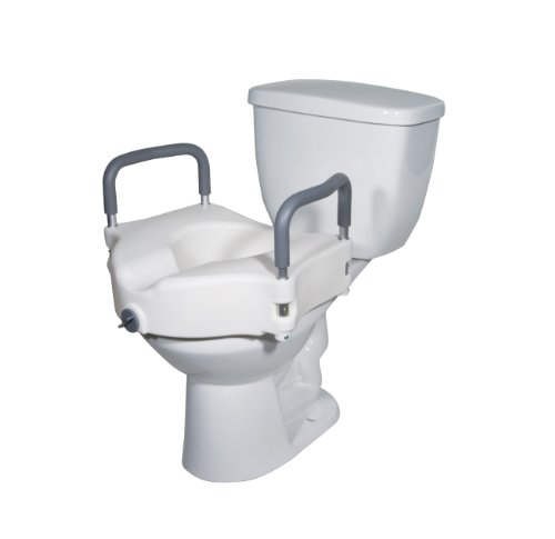 Improving Lifestyles Elevated Toilet Seat Locking with Removable Arms