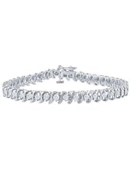 Diamond S Tennis Bracelet Platinum - 1.00 CT Diamonds