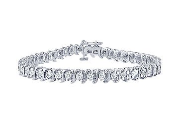 Click here for Diamond S Tennis Bracelet : Platinum - 1.00 CT Dia... prices
