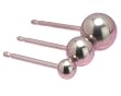 Lg-ball Silver Titanium Earrings 5mm