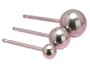 Lg-ball Silver Titanium Earrings 5mm