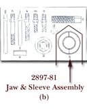 Jaw Assembly and Sleeve for KDT2897 (KDT2897-81) Category: Alternator Service Tools