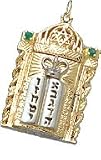 Torah Case, 14K Gold Charm