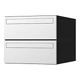 ナスタ:D-ALL　集合郵便受箱（屋内仕様）2戸用　前入後出 KS-MB6101P-2PK-W