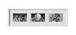 Premier Housewares 4 x 6 inch Plastic 3 Picture Photo Frame, White
