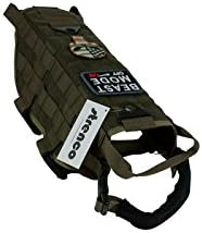 Strenco Tactical Training Dog Vest Harness (Green, Large)