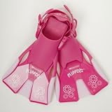 Aqua Sphere Flipper kids adjustable fins 9-13 child shoe size Pink